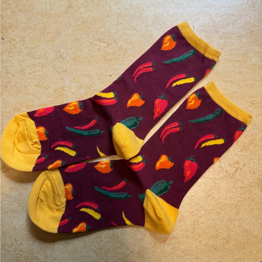 Hot pepper socks
